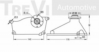 TREVI AUTOMOTIVE ta1533 -  Натяжная планка, поликлиновой ремень